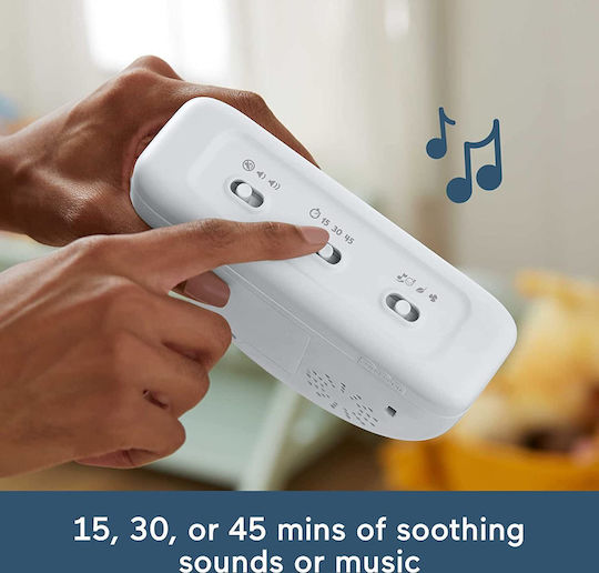 Fisher Price Jucărie de Somn Soothe & Glow Rainbow cu Muzică și Lumină pentru Nou-Născuți