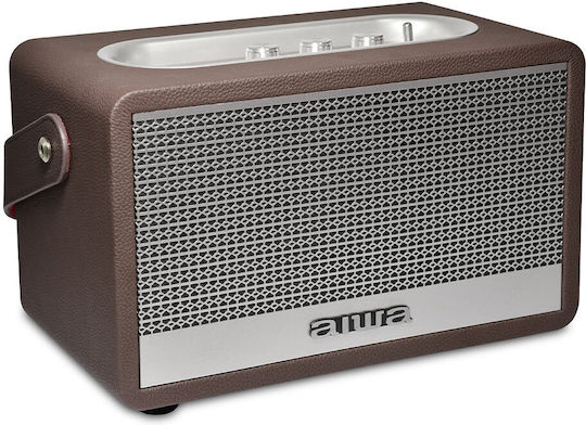 Aiwa Retro Heritage Lite Bluetooth Speaker 40W with Battery Life up to 11 hours Silver