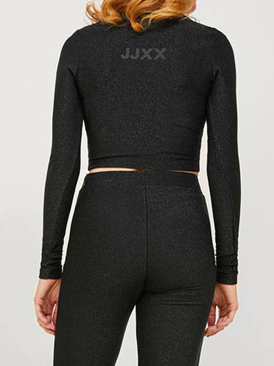 Jack & Jones Women's Crop Top Short Sleeve Black