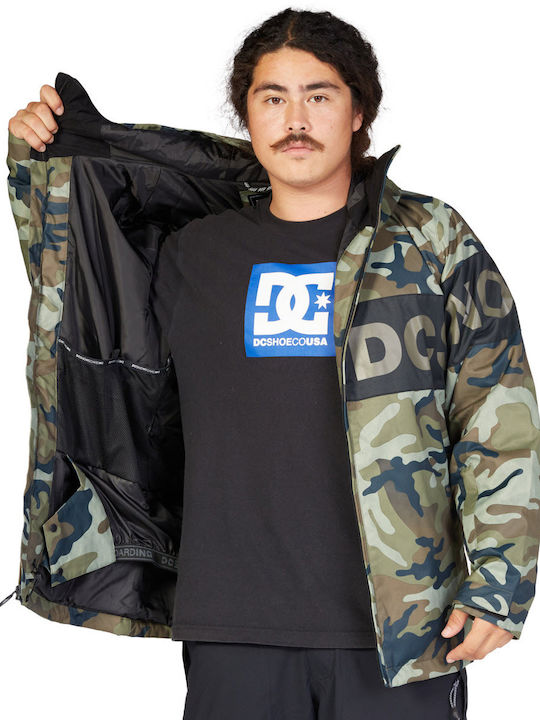 DC Propaganda ADYTJ03047-XGCK Ανδρικό Μπουφάν για Σκι & Snowboard Πράσινο