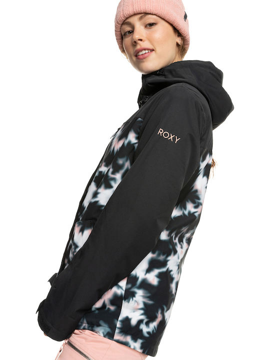 Roxy Jetty 3-in-1 Insulated ERJTJ03371-KVJ3 Γυναικείο Μπουφάν για Σκι & Snowboard Μαύρο