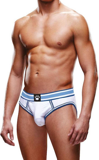 Prowler Jockstrap Sexy pentru bărbați Deschise Slipuri White / Blue