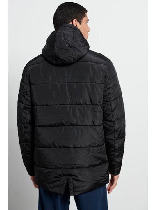 BodyTalk Men's Winter Puffer Jacket Black