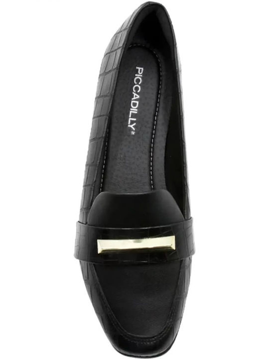 Piccadilly Γυναικεία Loafers σε Μαύρο Χρώμα