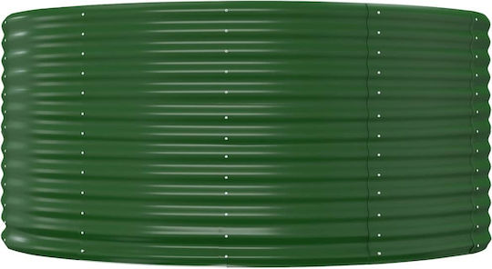 vidaXL Planter Box Metal Verde 140x140x68cm.
