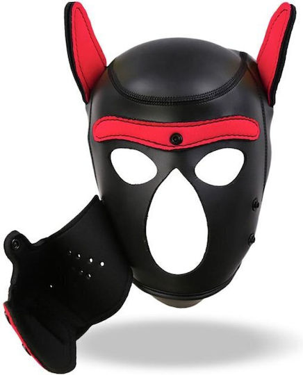IntoYou Dog Hound With Removable Muzzle BDSM Maske Black / Red