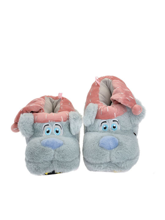 Tevere Women's Slippers with Animals Gray