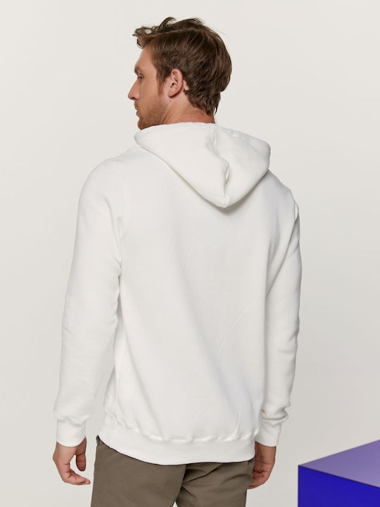 Edward Jeans Dorwin Men's Sweatshirt with Hood White