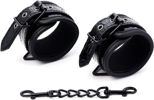 IntoYou Sapphire Ankle Cuffs Χειροπέδες σε Μαύρο Χρώμα