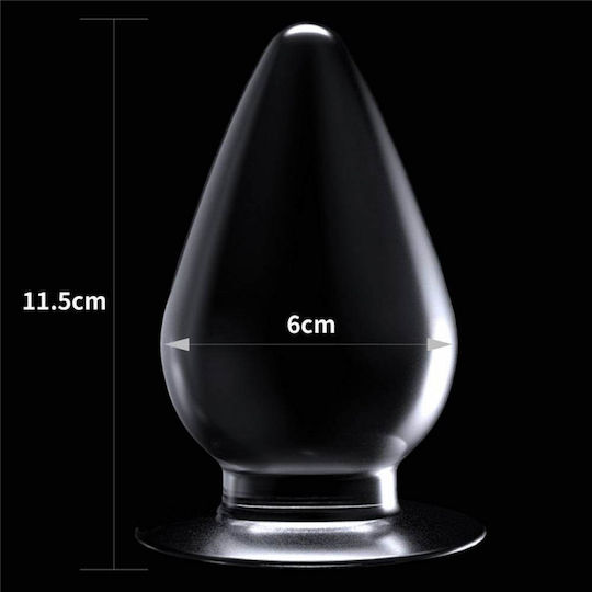 Lovetoy Flawless Clear Anal Plug Πρωκτική Σφήνα Διάφανη 11.4cm