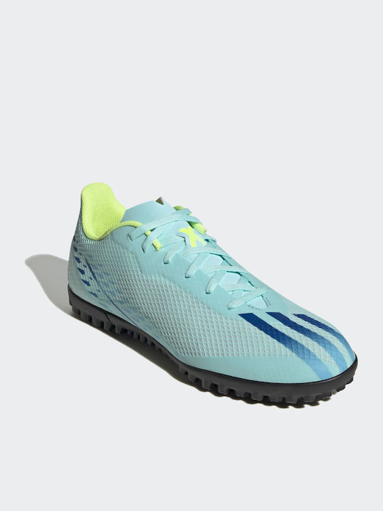 adidas X Speedportal.4 Football Shoes with Molded Cleats Clear Aqua / Power Blue / Solar Yellow
