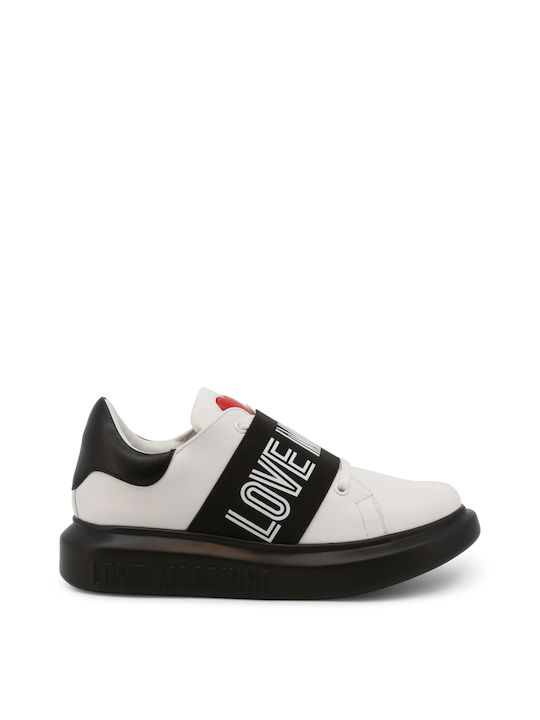 Moschino Flatforms Sneakers White