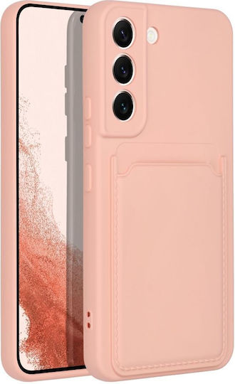 Forcell Back Cover Silicon cu Suport pentru Carduri Coral (Galaxy S22 5G)