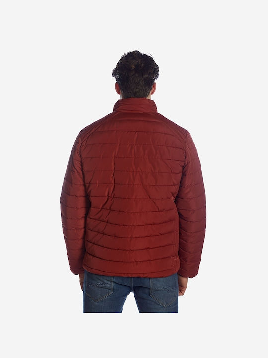 Brokers Jeans Men's Winter Puffer Jacket Brick