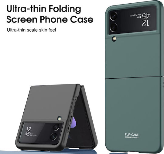 GKK 360 Vollschutz Gehärtetes Glas / Kunststoff Set mit Glas Rosa (Galaxy Z Flip4)