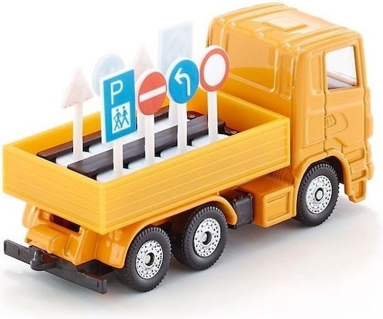 Siku With Traffic Signs Truck 1:50 For 3+ Years Old