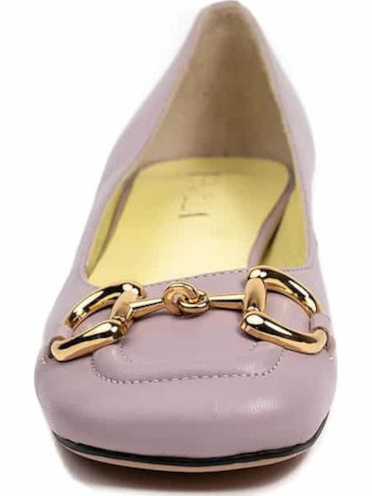 Siren Low Lederne Damen Ballerinas in Lila Farbe