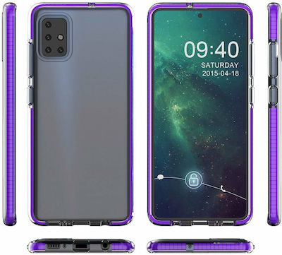 Hurtel Spring Case Coperta din spate Silicon 1mm Galben (Redmi Note 9)