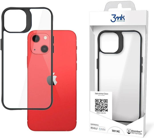 3MK Satin Armor+ Back Cover Plastic / Silicon 1.5mm Transparent (iPhone 13)
