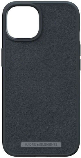Njord Suede Comfort+ Back Cover Υφασμάτινο 2mm Μαύρο (iPhone 14 Plus)