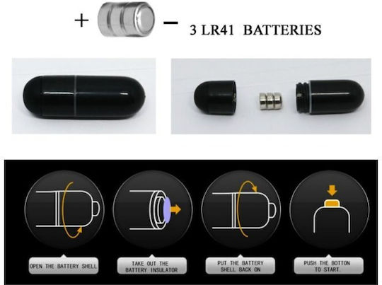 Baile Sweet Ring Δονούμενο Δαχτυλίδι Πέους Σιλικόνης Black D-219325