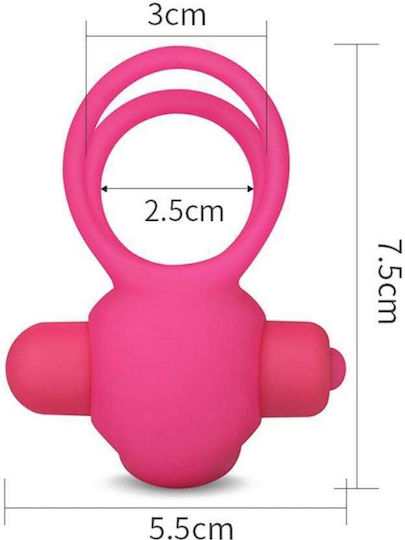 Lovetoy Power Clit Cockring Duo Pink