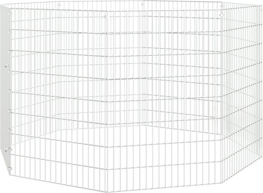 vidaXL 171578 Metallischer Käfig für Kaninchen 54cmx54cmx80cmcm.