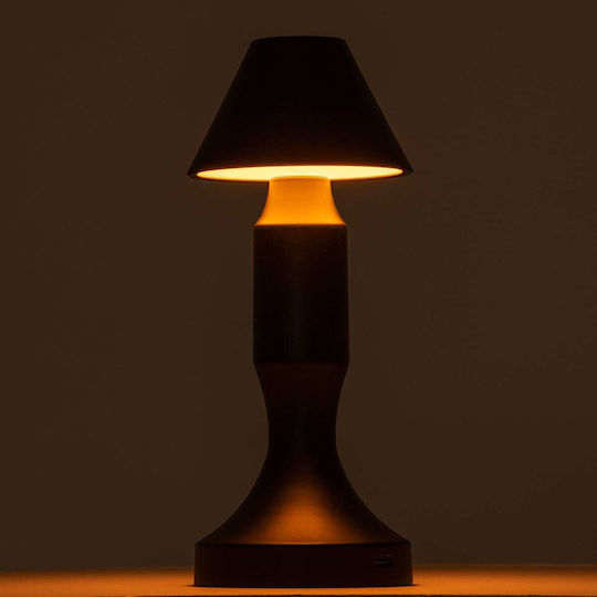 GloboStar Lunna Plastic Table Lamp LED with Gold Shade and Base