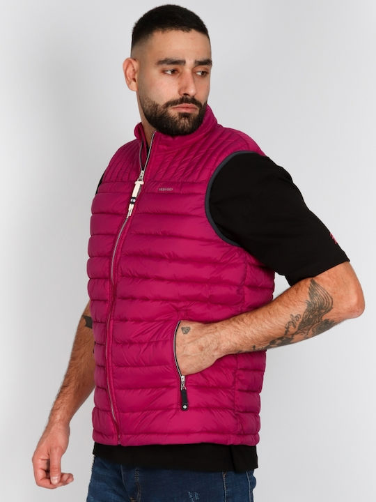 Sleeveless Jacket Puffer Purple