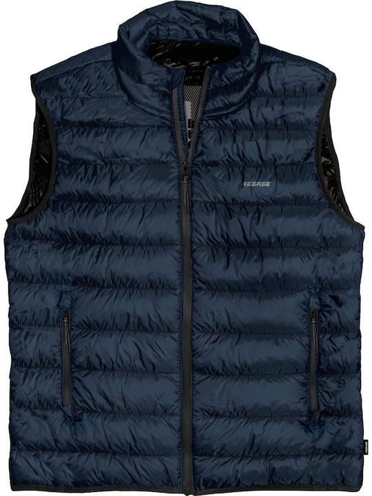 Sleeveless Jacket Puffer Navy Blue