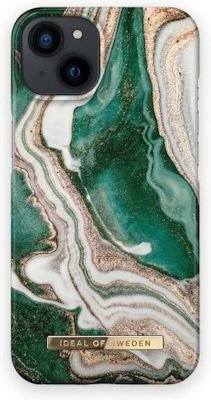 iDeal Of Sweden Printed Plastic Back Cover Golden Jade Marble (iPhone 13)