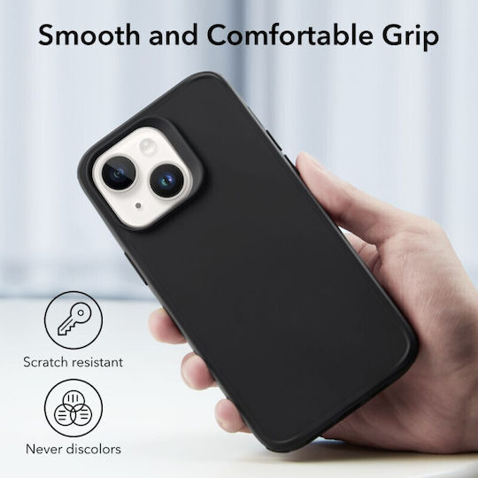 ESR CH Halolock Umschlag Rückseite Silikon 0.5mm Schwarz (iPhone 14 Plus)