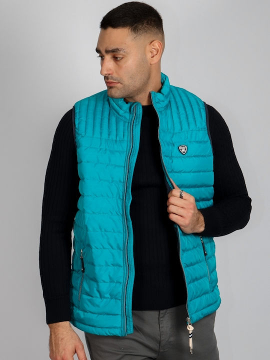 Безръкаво Puffer Якeтa Тюркоазено