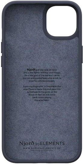 Njord Leather Back Cover Δερμάτινο 2mm Μαύρο (iPhone 14 Plus)