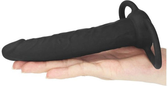 Lovetoy Silicone Fantasy Double Prober with Dildo 15cm in Black Color