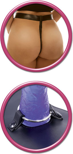 Pipedream Fetish Fantasy Series Plus Size Strap-On Gurtzeug mit Dildo 18cm in Lila Farbe