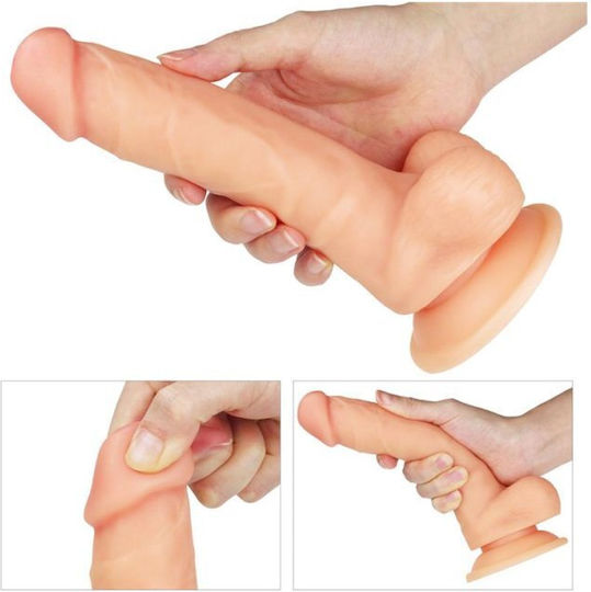 Lovetoy Ingen Easy Strapon Set Harnașament cu Dildo 19cm și Vibrație în culoarea Flesh