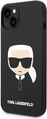 Karl Lagerfeld Karl`s Head MagSafe Plastic / Silicone Back Cover Black (iPhone 14)