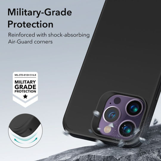 ESR CH Halolock Magsafe Задна корица Силикон 0.5мм Черен (iPhone 14 Pro Max)