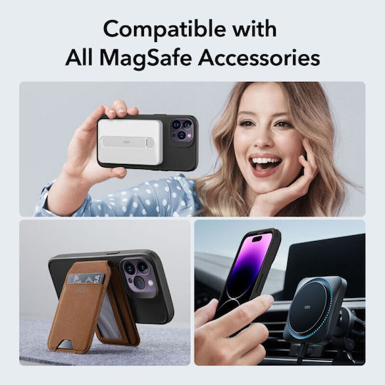 ESR CH Halolock Magsafe Задна корица Силикон 0.5мм Черен (iPhone 14 Pro Max)