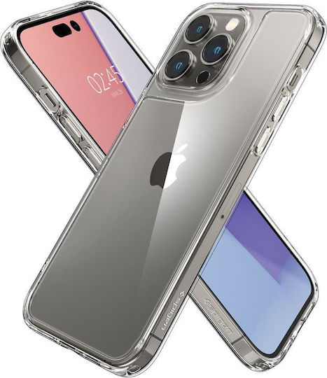 Spigen Quartz Hybrid Back Cover Σιλικόνης Crystal Clear (iPhone 14 Pro)