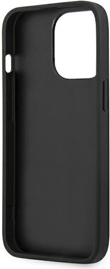 Guess Metal Logo Back Cover Δερματίνης Γκρι (iPhone 14 Pro)