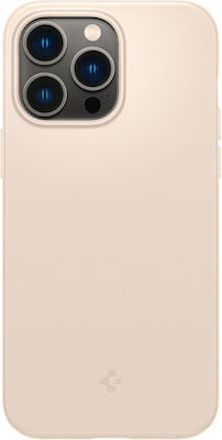 Spigen Thin Fit Umschlag Rückseite Silikon Sand Beige (iPhone 14 Pro) ACS04785