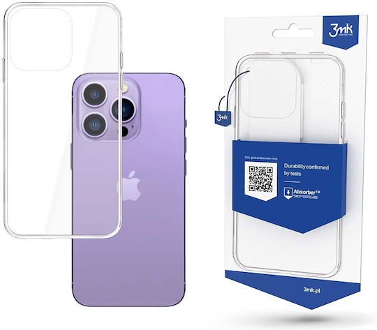 3MK Clear Back Cover Σιλικόνης 1.2mm Διάφανο (iPhone 14 Pro Max)