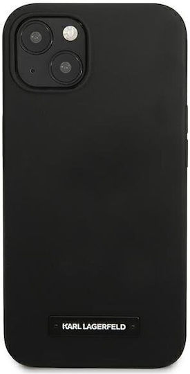 Karl Lagerfeld Plaque Back Cover Σιλικόνης Μαύρο (iPhone 13 mini)