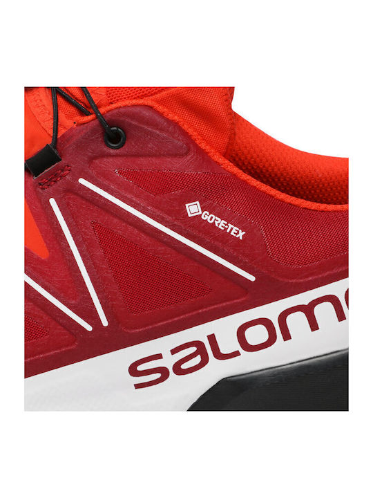 Speedcross 5 GTX Sport Shoes Trail Running Waterproof with Gore-Tex Membrane Biking Red / White / Black