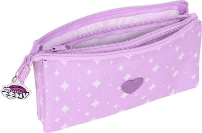 Fabric Pencil Case My Little Pony with 2 Compartments Lilac