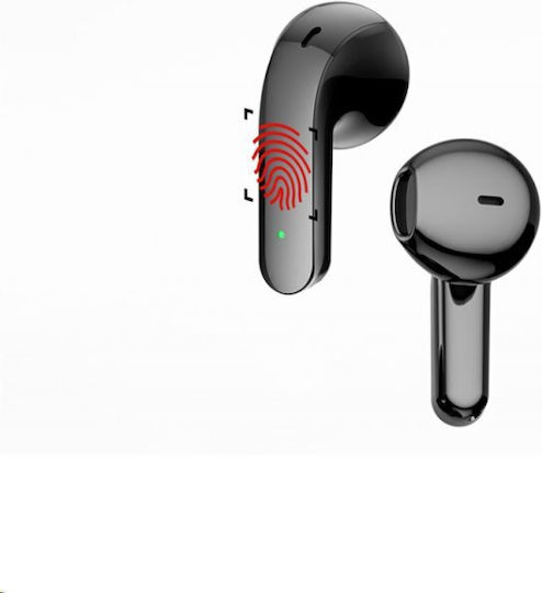 Lenovo X16 Earbud Bluetooth Handsfree Ακουστικά με Αντοχή στον Ιδρώτα και Θήκη Φόρτισης Μαύρα