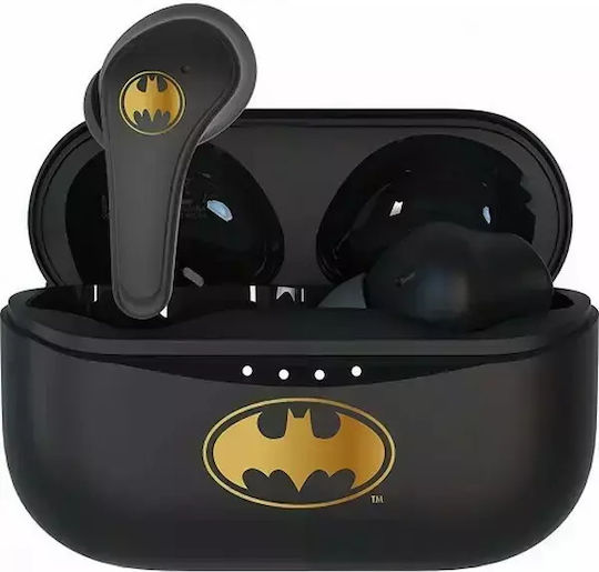 OTL DC Comics Batman In-ear Bluetooth Handsfree Earphones with Charging Case Black