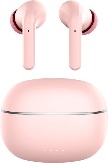 Forever TWE-210 In-Ear Bluetooth-Freisprecheinrichtung Kopfhörer mit Ladeetui Rosa